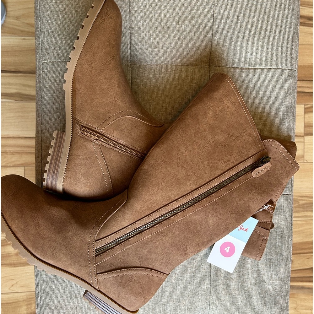 Cat & Jack brown suede knee boots
